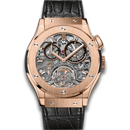 506.OX.0180.LR | Hublot Classic Fusion Tourbillon Skeleton King Gold 45 mm watch. Buy Online