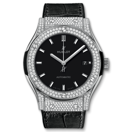 511.NX.1171.LR.1704 | Hublot Classic Fusion Titanium Pave 45 mm watch. Buy Online