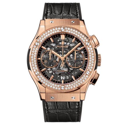 525.OX.0180.LR.1104 | Hublot Classic Fusion Aerofusion King Gold Diamonds 45 mm watch. Buy Online