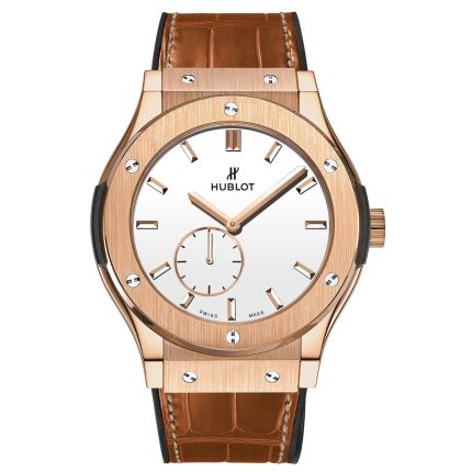 545.OX.2210.LR | Hublot Classic Fusion King Gold White Dial 42 mm watch. Buy Online