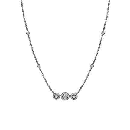 7030 | Messika Joy Trilogy Black Gold Necklace. Buy online.