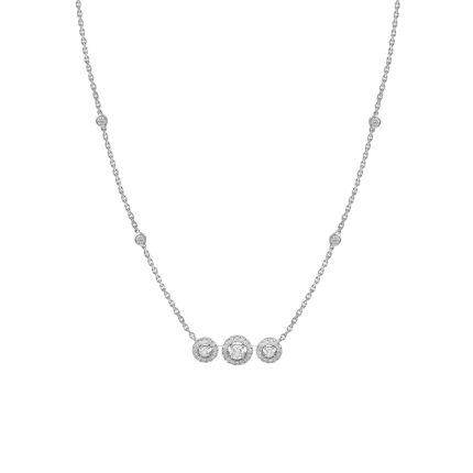 7030 | Messika Joy Trilogy White Gold Necklace. Buy online.