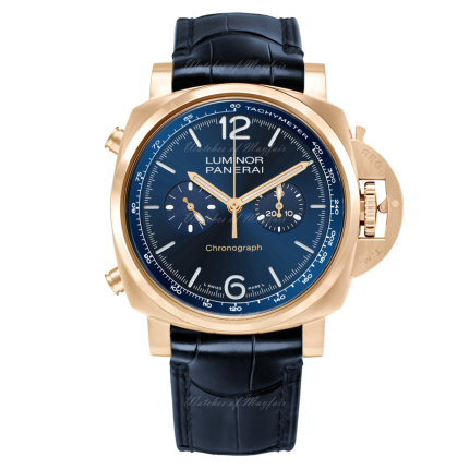 PAM01111 | Panerai Luminor Chrono Goldtech Blu Notte 44 mm watch | Buy Now