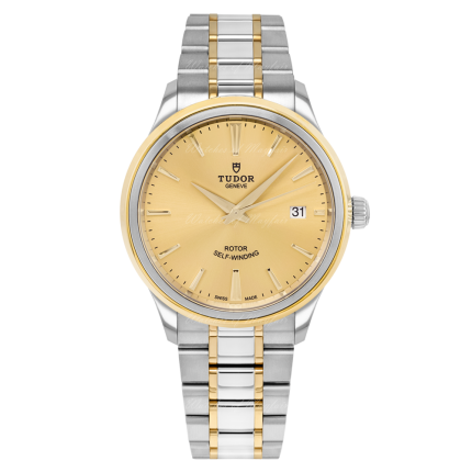 M12503-0001 | Tudor Style Automatic Champagne Dial Yellow Gold 38 mm watch. Buy Online