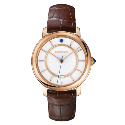 WA021103 | Boucheron Epure Pink Gold White Dial Date 38 mm watch. Buy Online