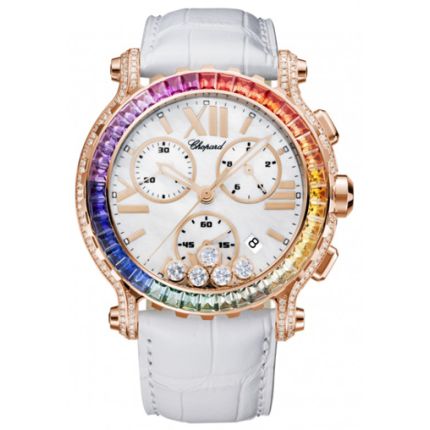 283582-5015 | Chopard Happy Sport 42 mm Chrono watch. Buy Online