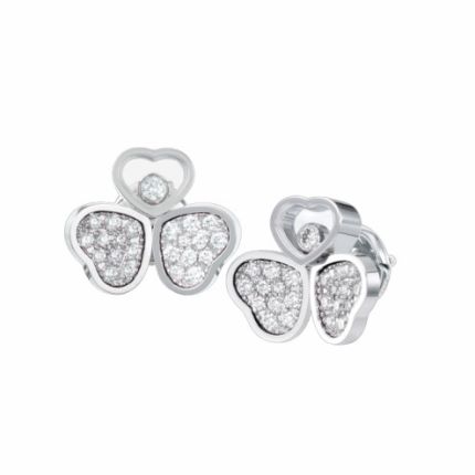 83A083-1901 | Buy Chopard Happy Hearts White Gold Diamond Earrings