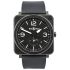 BRS-BL-CEM | Bell & Ross BR S Quartz Black Ceramic Matte 39 mm watch | Buy Online