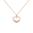 79A039-5003 | Chopard Happy Diamonds Icons Rose Gold Diamond Pendant 