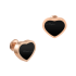 Chopard Happy Hearts Rose Gold Onyx Earrings 839482-5201