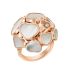 827482-5310 Chopard Happy Diamonds Rose Gold Pearl Diamond Ring Size 53