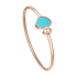 857482-5402 | Chopard Happy Hearts Rose Gold Turquoise Bangle Size S