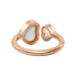 Chopard Happy Hearts Rose Gold Mother-of-Pearl Ring Size 58-59 829482-5316