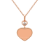 Chopard Happy Hearts Rose Gold Rose Stone Pendant 797482-5601