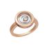 828230-9009 |Chopard Happy Spirit Rose&White Gold Diamond Ring Size 52