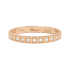 827702-5038 | Chopard Ice Cube Rose Gold Diamond Half-Set Ring Size 52