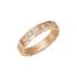 829834-5038 | Chopard Ice Cube Rose Gold Diamond Half-Set Ring Size 52