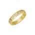 829834-0038|Chopard Ice Cube Yellow Gold Diamond Half-Set Ring Size 52