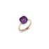 PAA1100_O6000_000OI |Pomellato Nudo White and Rose Gold Amethyst Ring Size 53