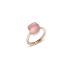 PAA1100_O6000_000QR | Pomellato Nudo White and Rose Gold Quartz Ring Size 52